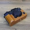 FUJIFILM X-T5 PU Leather Camera Half Case Base Brown 1/4" Thread - 4