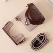 Sony ZV-1F Vlog Camera Leather Case Bag with Strap - Brown - 4