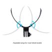 Foldable Action Camera Phone Helmet Mount Kit with J-Hook & Clamp (Black) - 4