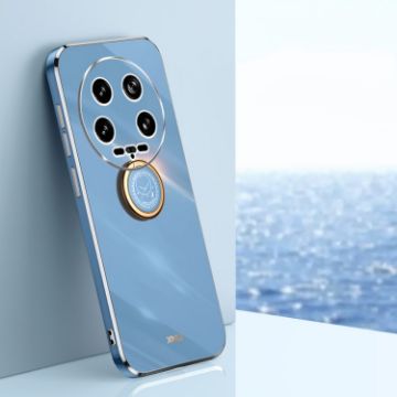 Xiaomi 14 Ultra 5G XINLI 6D TPU Case with Ring Holder - Celestial Blue - 1