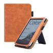 Pocketbook PB616 Calfskin Leather Smart Tablet Case - Brown - 1