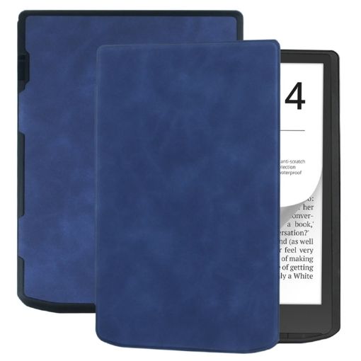 Pocketbook InkPad 4/Color2/3 Retro Leather Tablet Case - Dark Blue - 1