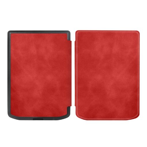 Pocketbook Verse/Verse Pro Retro Red Leather Tablet Case - Smart Cover - 1