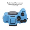 Sony ILCE7RM5/A7R5 Blue Litchi Texture Silicone Protective Case - 5