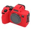 Sony ILCE7RM5/A7R5 Red Litchi Texture Silicone Protective Case - 1