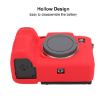 Sony ILCE7RM5/A7R5 Red Litchi Texture Silicone Protective Case - 7