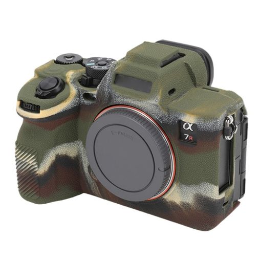 Sony ILCE7RM5/A7R5 Camouflage Litchi Texture Silicone Protective Case - 1