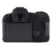 Canon EOS R6 Mark II Litchi Texture Silicone Protective Case - Black - 3