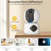 Y6204 4MP Zoom HD Indoor Waterproof Smart WiFi Camera, EU Plug, White - 9