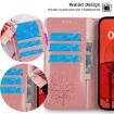 OPPO Find X8 Ultra Rose Gold Tree & Deer Embossed Leather Case - 6