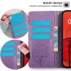 OPPO Find X8 Ultra Purple Tree & Deer Embossed Leather Phone Case - 6