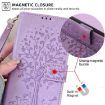OPPO Find X8 Ultra Purple Tree & Deer Embossed Leather Phone Case - 7