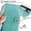 OPPO Find X8s Green Tree & Deer Embossed Leather Phone Case - 7
