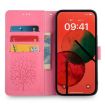 OPPO Find X8s Pink Tree & Deer Embossed Leather Phone Case - 3