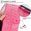 OPPO Find X8s Pink Tree & Deer Embossed Leather Phone Case - 7
