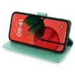 Realme 14 5G Green Leather Phone Case - Tree & Deer Embossed Design - 4