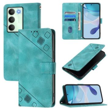 Realme V70/14x Global/C75 5G Green Embossed Leather Phone Case - 1