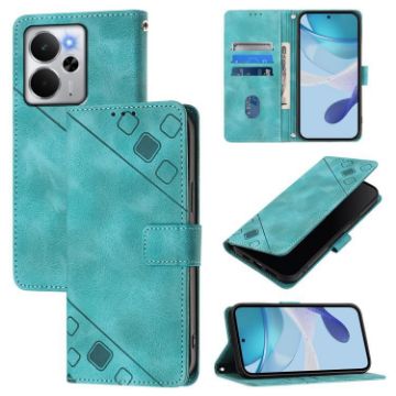 Realme 14 5G/P3 5G India Green Embossed Leather Phone Case - 1