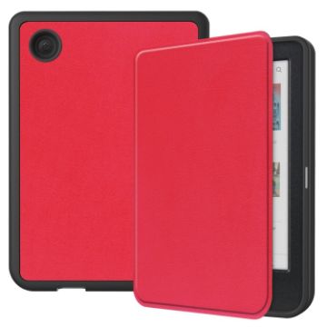 KOBO Clara Colour 2024 Red TPU Leather Smart Tablet Case - 1