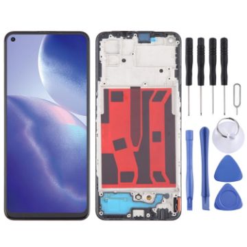 OPPO Reno5 Z AMOLED LCD Screen Digitizer Assembly with Frame Original - 1