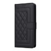 Xiaomi 14 Ultra Black Diamond Lattice Leather Flip Phone Case - 2