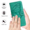 OnePlus Ace 5 Ultra Green Butterfly Embossed Leather Phone Case - 5