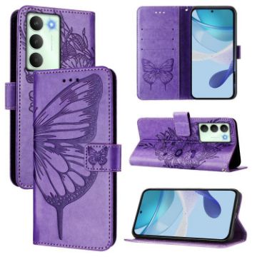 Realme V70/14x Global/C75 5G Butterfly Leather Case Light Purple - 1