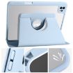 iPad Pro 13 2024 Ice Blue Acrylic 360 Rotation Leather Case - 5