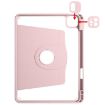 iPad Pro 13 2024 Sand Pink 360 Rotation Leather Case Holder - 6