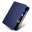 iPad Pro 13 2024 Dark Blue Leather Case with 360 Rotation Holder - 2