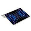 iPad Pro 13 2024 Grey Leather Case - Three-fold Holder Flip Cover - 6