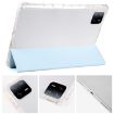 iPad Pro 13 2024 Clear TPU Leather Case with Pen Slot - Ice Blue - 4