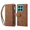 Motorola Moto G56 5G ESEBLE Retro Frosted RFID Leather Case Brown - 1