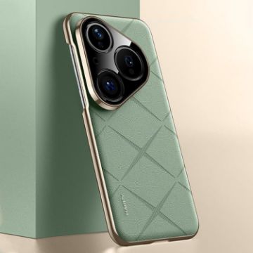 Huawei Pura 80 5G Green Plain Leather PC Phone Case - 1