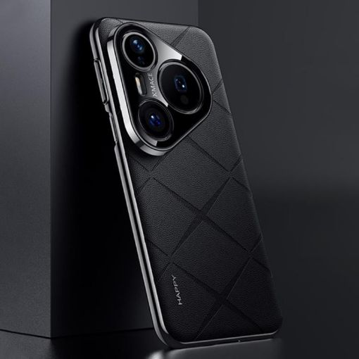 Huawei Pura 80 Pro Ultra 5G Black Leather PC Phone Case - 1