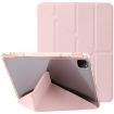 iPad Pro 13 2024 Pink Clear Acrylic Leather Tablet Case - 1