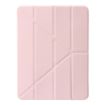 iPad Pro 13 2024 Pink Clear Acrylic Leather Tablet Case - 2