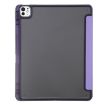 iPad Pro 13 2024 Purple Clear Acrylic Leather Tablet Case - 4