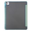 iPad Pro 13 2024 Green Clear Acrylic Leather Tablet Case - 4
