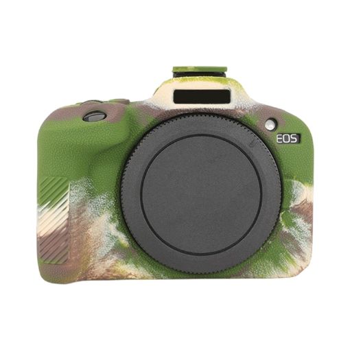 Canon EOS R100 Camouflage Litchi Texture Silicone Protective Case - 1