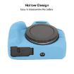 Canon EOS R100 Blue Litchi Texture Silicone Protective Case - 6