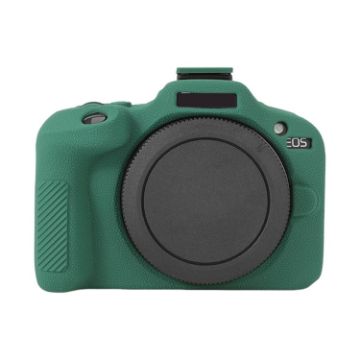 Canon EOS R100 Green Litchi Texture Silicone Protective Case - 1