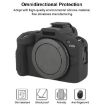 Canon EOS R100 Litchi Texture Silicone Protective Case - Black - 3