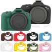 Canon EOS R100 Litchi Texture Silicone Protective Case - Black - 7