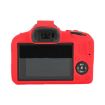 Canon EOS R100 Red Litchi Texture Silicone Protective Case - 2