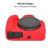 Canon EOS R100 Red Litchi Texture Silicone Protective Case - 6