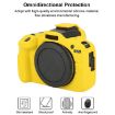 Canon EOS R100 Yellow Litchi Texture Silicone Protective Case - 3
