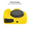 Canon EOS R100 Yellow Litchi Texture Silicone Protective Case - 6