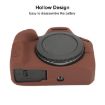 Canon EOS R100 Silicone Protective Case - Glossy Soft Coffee Cover - 6