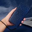 Huawei Pura 80 Pro 5G Leather Phone Case - Honeycomb Dot Texture Blue - 6
